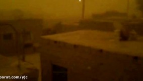 طوفان در روستای سَند در شهرستان دشتیاری در جنوب استان سیستان و بلوچستان