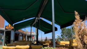 زیباترین سایبان متحرک رستوران.سایبان برقی مسلمی09380039293