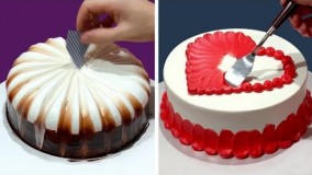 ایده های خلاقانه کیک آرایی با طرح قلب