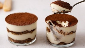 آموزش تیرامیسو بدون تخم مرغ در 2 دقیقه