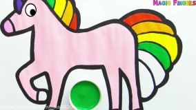 آموزش نقاشی زیبای حیوانات | نحوه رنگ آمیزی نقاشی اسب