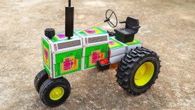 آموزش کاردستی با وسایل ساده _ ساخت کاردستی تراکتور