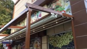 جدید ترین سقف بازشو برقی رستوران شرکت مهلر