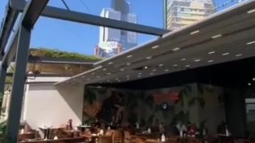 قیمت سقف سایبان جمع شو رستوران ایتالیایی شرکت مهلر09380039397