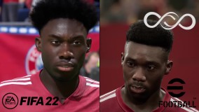 مقایسه چهره بازیکن‌ها در فیفا ۲۲ و efootball روی PS5