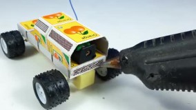 آموزش کاردستی های ساده _ ساخت بلدوزر با کارتن