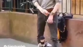 هنرمندی که مجسمه شد