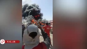 یک تانکر سوخت باعث ایجاد آتش سوزی در گمرک دوغارون شد