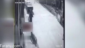 لحظه دلخرا‌ش زیر گرفتن کودک توسط خودرو