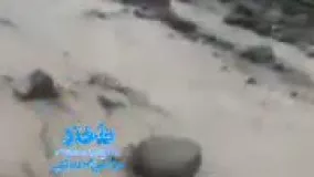 خسارت سیل در آزادراه مرزن آباد - چالوس