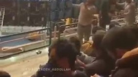 حرکات موزون تماشاگران کشتی در ساری
