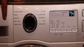 ویدیو نحوه کار با پنل لباسشویی سامسونگ