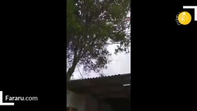 بادِ یک بالگرد چند خانه را خراب کرد !