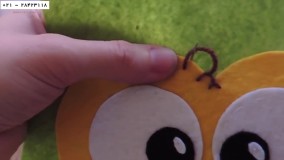 آموزش نمد دوزی - طرز آموزش نمد دوزی-( روش دوخت جغد نمدی )