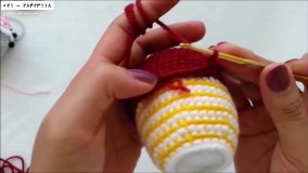 آموزش آسان بافت عروسک حیوانات- عروسک بافی -آموزش قلاب دوزی گربه