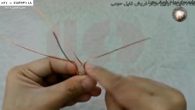 آموزش ساخت زیورآلات - ساخت زیورآلات دست ساز-ساخت آویز با سیم مسی و سنگ