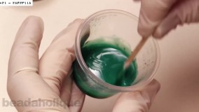 آموزش ساخت زیورآلات رزینی-اصول آموزش ساخت زیور آلات رزینی-آویز رزینی مرمری