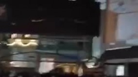 تحصن شبانه جانبازان مقابل بنیاد شهید