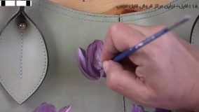 آموزش نقاشی روی پارچه-کارگاه آموزشی نقاشی روی پارچه-نقاشی روی کیف (طرح گل)