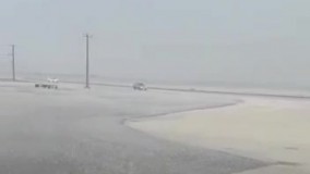 دیدن رگبار باران زیبا در قشم را از دست ندهید