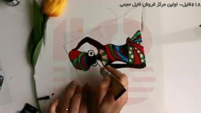 آموزش ویترای-طراحی روی بطری شیشه ای-(آموزش کشیدن نقاشی گل روی شیشه)
