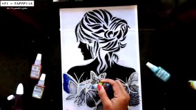 آموزش نقاشی ویترای-کارگاه آموزش نقاشی روی شیشه-(  نقاشی بابانوئل روی طلق)