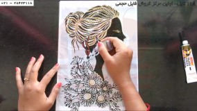 آموزش نقاشی روی شیشه - آموزش ویترای -(نقاشی ماهی قرمز روی طلق)