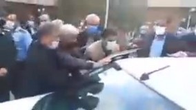 اعتراض شدید در دامغان به وزیر بهداشت