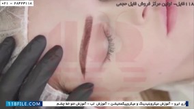 آموزش تتوصورت - طریقه آموزش تتوصورت -آموزش ابروهای پودری Ombre - نکات و جزئیات
