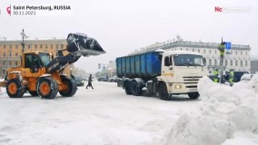 ویدیویی دلچسب از زمستان بی‌ نظیر سن پترزبورگ