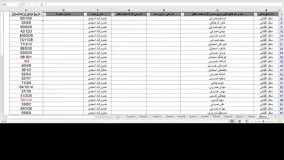 جا به جایی بین شیت های زیاد در اکسل