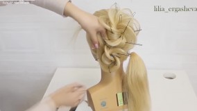 آموزش شنیون ساده (شینیون رومی زیبا و مجلسی)