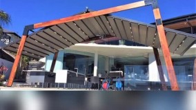 سایبان برقی تراس حیاط