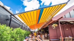 زیباترین سایبان برقی برای کافی شاپ و رستوران