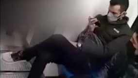 فیلم زن برهنه در واگن آقایان متروی تهران