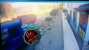 سرعت بالا و عدم کنترل پراید؛ انحراف و تصادفی مرگبار