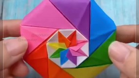 آموزش جعبه ی کادویی با اوریگامی