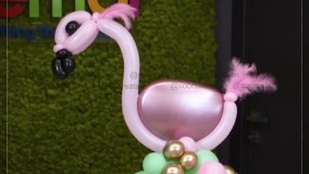 آموزش بادکنک آرایی فلامینگو