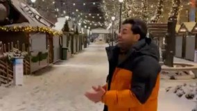 آواز زیبای رضابهرام در منفی ۴ درجه نروژ