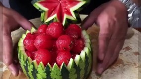 آموزش تزئین هندوانه ی شب یلدا