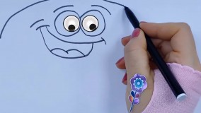 آموزش نقاشی برای کودکان | نقاشی آسان ساندویچ همبرگر