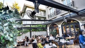 سقف متحرک پیتزا و کافی شاپ