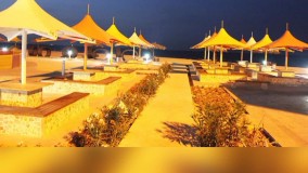 سقف خیمه ای کافه رستوران مجتمع گردشگری