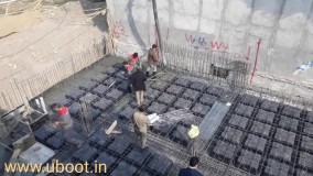 اجرای سقف وافل توسط شرکت گنبد فیروزه