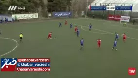 گل اول هنرمندان پرسپولیسی به هنرمندان استقلالی