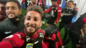 جشن و پایکوبی پرسپولیسی هادر رختکن