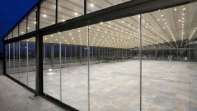 حقانی 09380039391-سقف بازشو رستوران-فروش سقف برقی کافه رستوران عربی