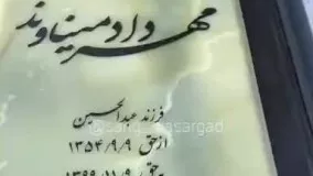 سنگ مزار زنده یاد مهرداد میناوند