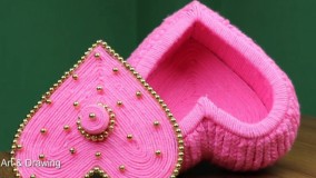 آموزش ساخت جعبه جواهرات بسیار زیبا از وسایل ساده