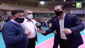 حضور امیر قلعه نویی در فینال لیگ برتر والیبال